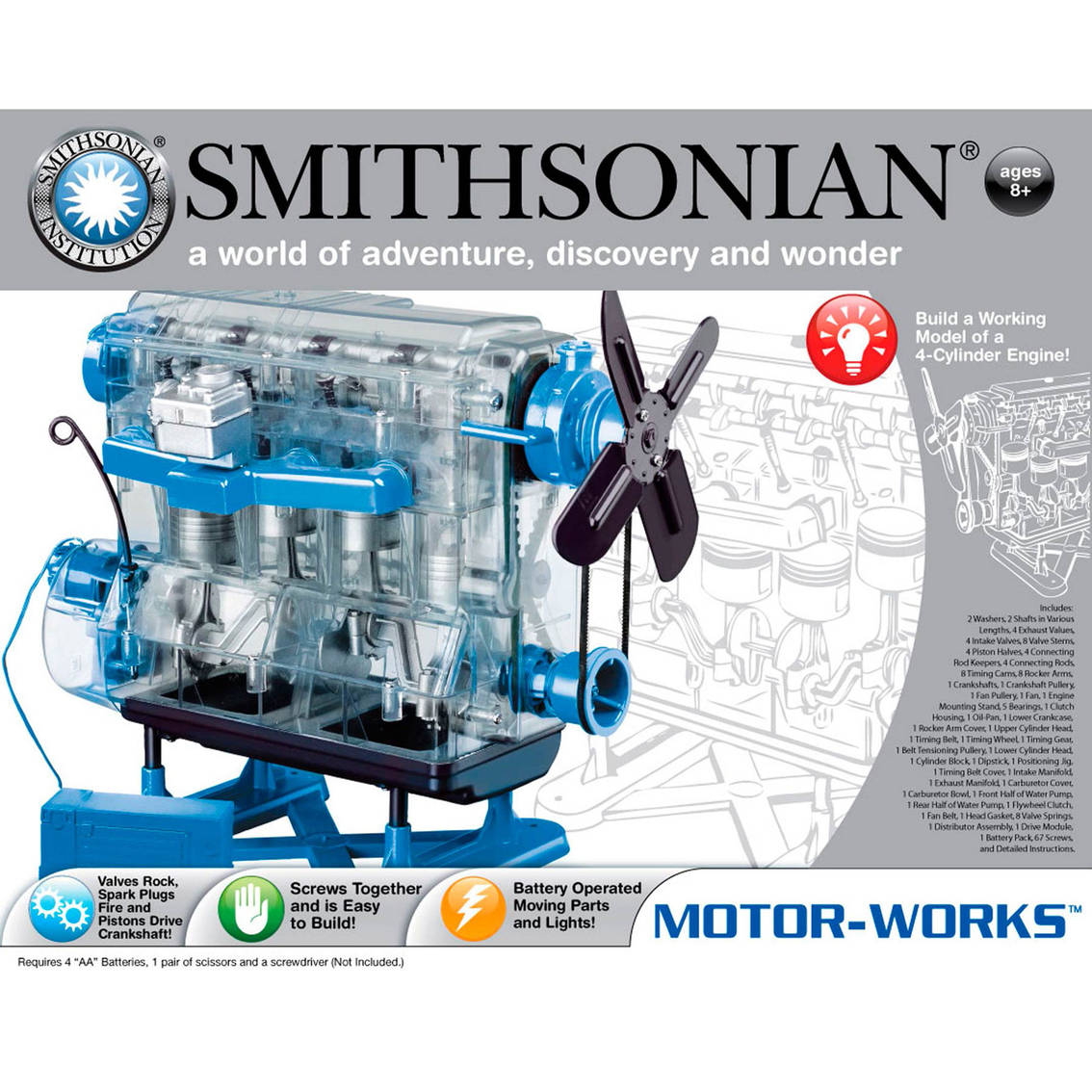 smithsonian 4 cylinder model engine instructions