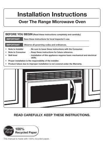 lg otr microwave installation instructions
