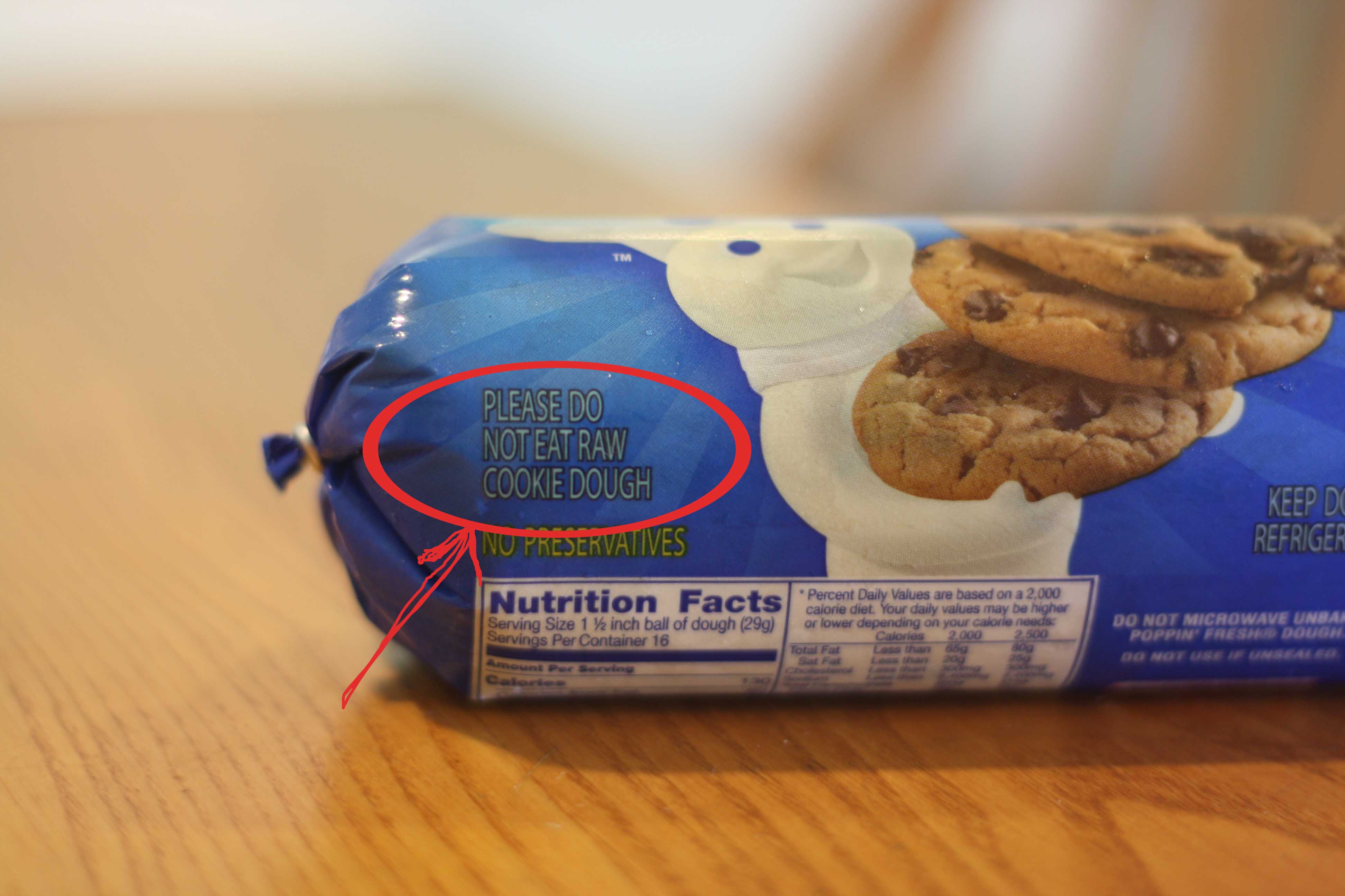 pillsbury refrigerated cookie dough instructions