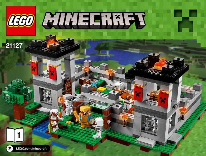 lego minecraft instructions the cave