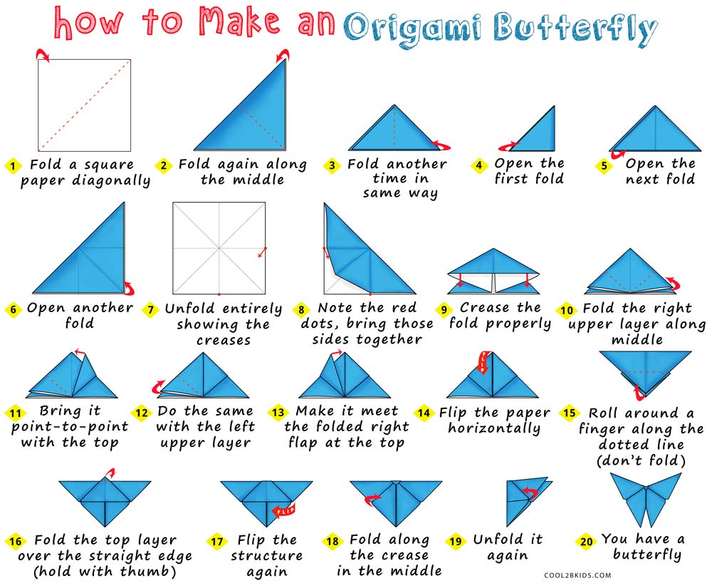 origami bookmark diagrams