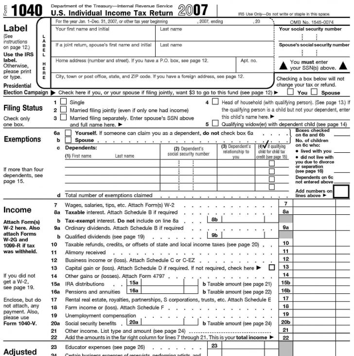 2013 tax instructions 1040