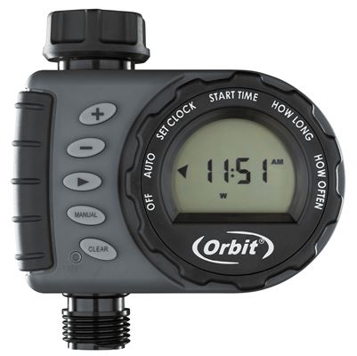 orbit 1 dial 2 outlet hose faucet timer instructions