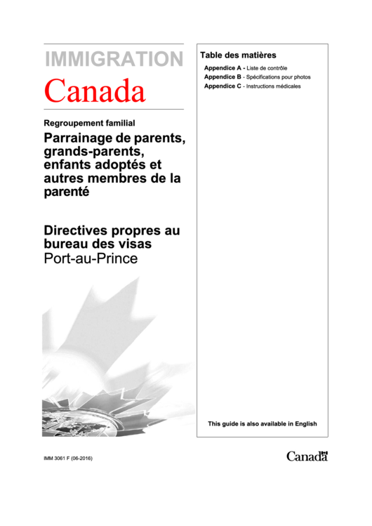 canada permanent resident application instruction guide