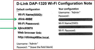 d link dap 1320 instructions