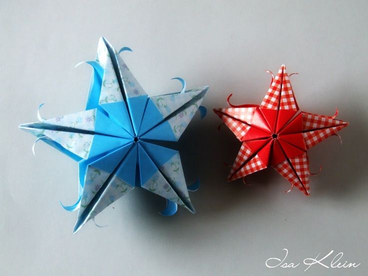 origami star flower instructions