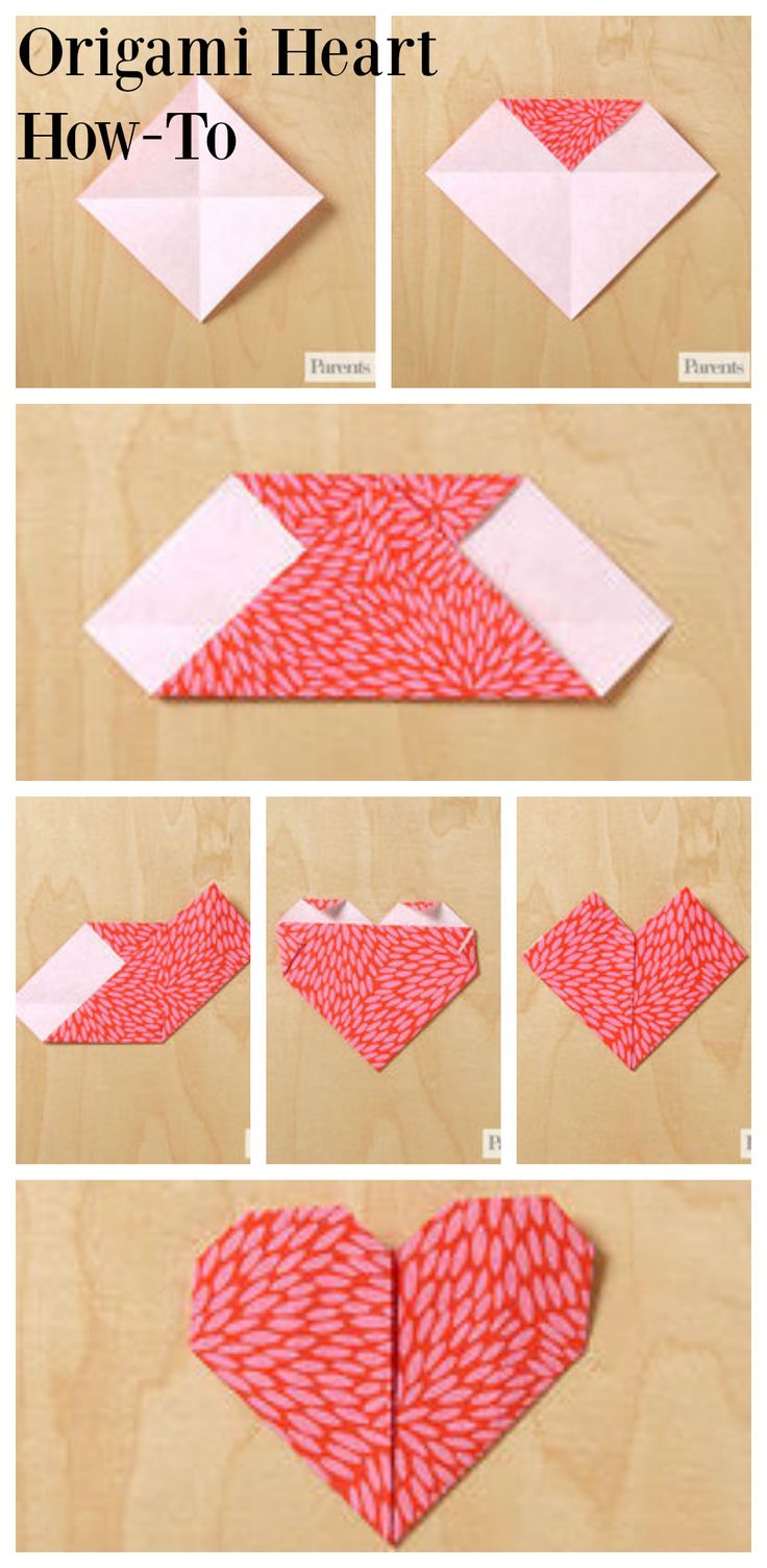 easy origami heart instructions