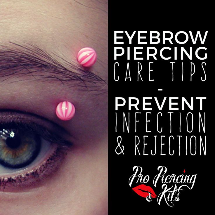 eyebrow piercing aftercare instructions
