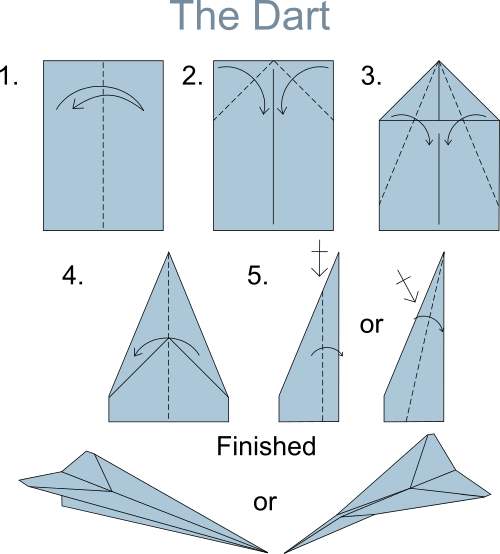 paper airplane folding instructions