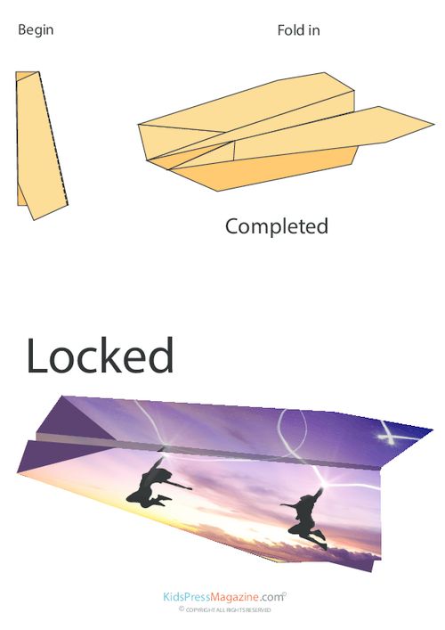 paper airplane folding instructions