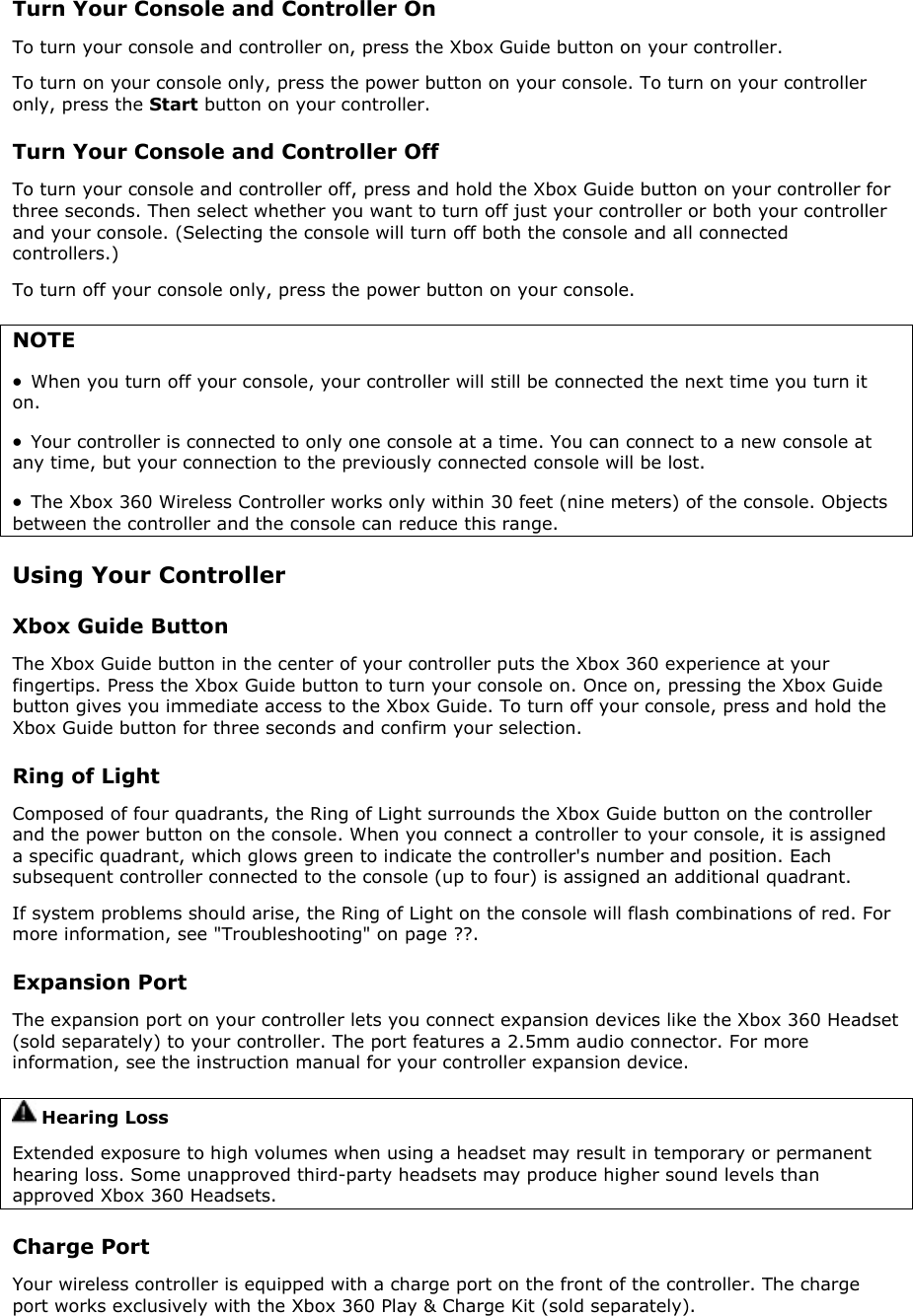 xbox 360 controller instructions